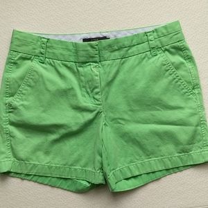 J Crew Chino Shorts Green Size 4